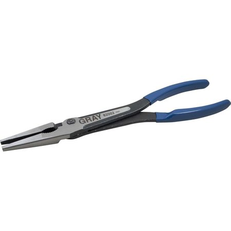 GRAY TOOLS Heavy Duty Long Reach Straight Needle Nose Pliers, 11-1/2" Long 82002